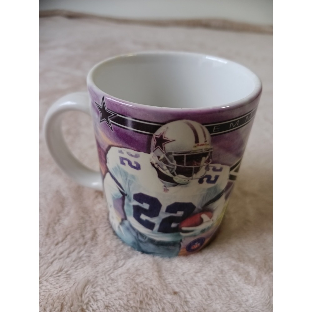 1993 Emmitt Smith #22 Dallas Cowboys NFL Sports Impressions Ceramic Mug Vintage